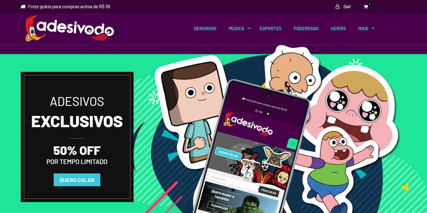 Loja de adesivos